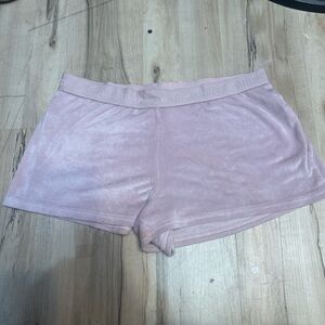 Juicy Couture Pink Velour Shorts